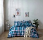 Dekbedovertrek - Micropercal - 240 x 220 cm - Famous Blue